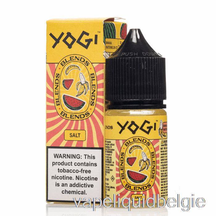 Vape België Banaan Watermeloen Ijs - Yogi Mengt Zouten - 30ml 20mg